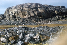 Photograph of rock formations near Cape Dorset, Northwest Territories