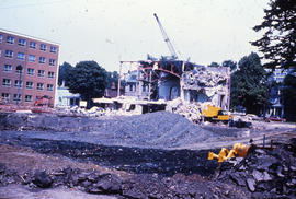 Photograph of Medical-Dental Library demolition