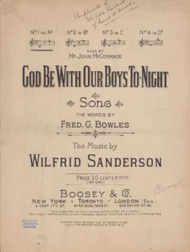 God be with our boys tonight : [sheet music]