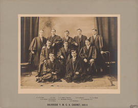 Photograph of the Dalhousie Y.M.C.A. cabinet of 1910-1911