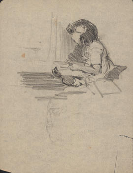 Arthur Lismer sketch of his daughter, Marjorie : [drawing]