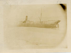 Photograph of the 1905 wreck of the Skidby