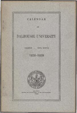 Calendar of Dalhousie University, Halifax, Nova Scotia : 1928-1929