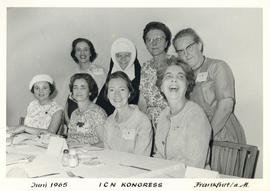 Photograph of Canadians at Luncheon, International Council of Nurses Kongress June 1965