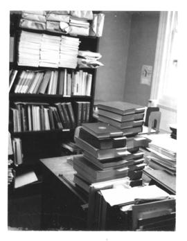 Photograph of the cataloging office in the Medical-Dental Library - 5963 College Street