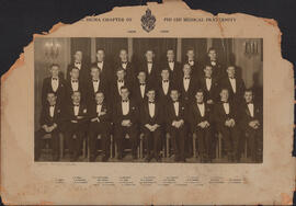 Photograph of Nu Sigma chapter of Phi Chi Medical fraternity