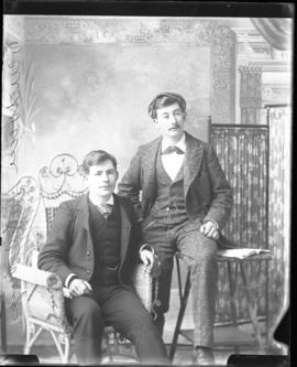 Photograph of two unknown boys from the Vendome Hotel