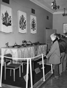 Photograph of British Royal regalia on display at Dalhousie