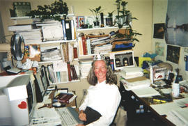 Photograph of Kellogg Library Acquisitions Librarian Gail Fraser