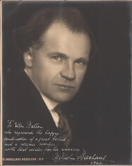 Wilhelm Backhaus : [autographed photograph]