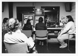 Photograph of a television control room