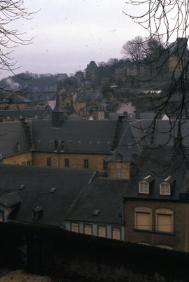 Photograph of houses in Luxembourg taken from above
