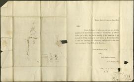 Two letters to James Dinwiddie from the Royal Institution