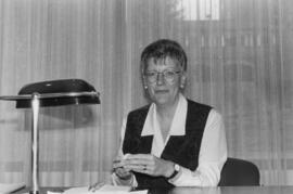 Photograph of Holly Melanson in the Killam Library's administration office