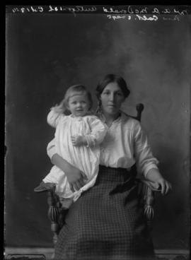 Photograph of Mrs. A.A. McDonald and her child