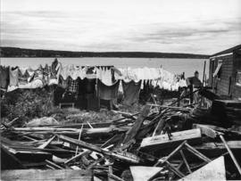 Photograph of a demolished building in Africville