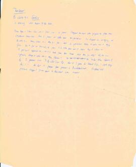 Miscellaneous handwritten notes from meeting on the United Nations Conference on the Law of the Sea