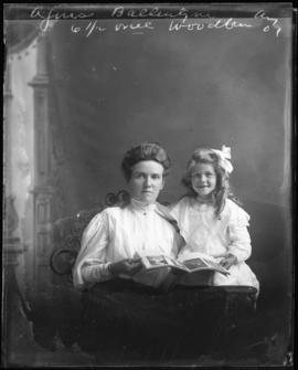 Photograph of Aggie Ballentyne and a girl