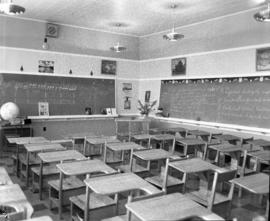 Photograph of a school room at either Thorburn, Greenwood or Pictou school