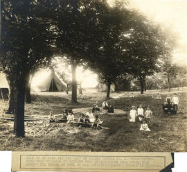 Photograph of Health Clinic No. 1 open air day camp