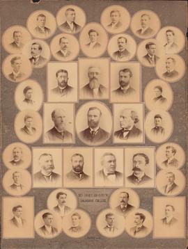 Photographic collage of the Dalhousie College arts faculty and class of 1891