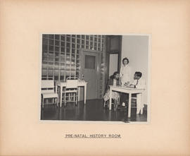 Photograph of Outpatient and Public Health Clinic, pre-natal history room