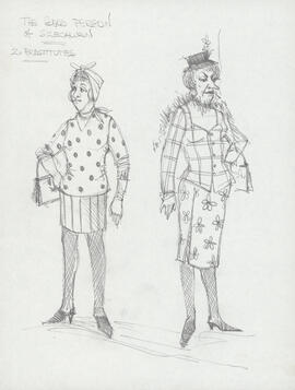 Costume design for two prostitutes