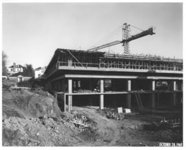 Photograph of the north west corner of the Killam Memorial Library construction