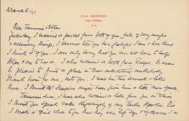 Letter from William Somerset Maugham to Ellen Ballon and Sally Ryan