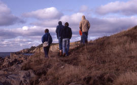 Photograph of researchers at Brier Island, Nova Scotia