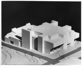 Photograph of a preliminary model of the proposed Dental Building