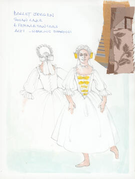 Costume design for Female Dancers : Act 1