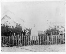 Photograph of the funeral of Inspector Francis J. Fitzgerald and his party