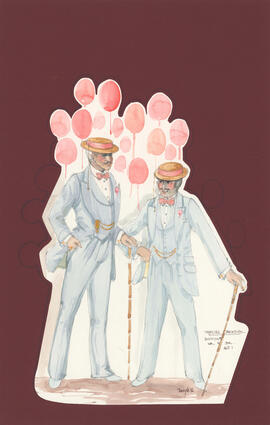 Costume design for Dupont Sr. and Jr. : Act I
