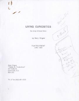 Living curiosities : the story of Anna Swan / by Mary Vingoe : [manuscript]