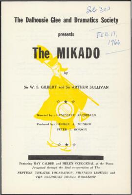 Dalhousie Glee and Dramatics society presents The Mikado