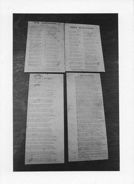 Photograph of manuscripts bought by the Killam Library