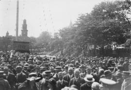 Photograph of alumni assembled on the Grand Parade
