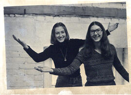 Photograph of Catherine Thorpe and Elizabeth Goluch