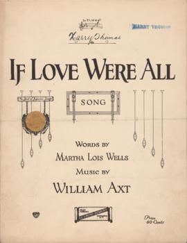 If love were all : [sheet music]