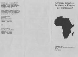 African studies: is there a future at Dalhousie?