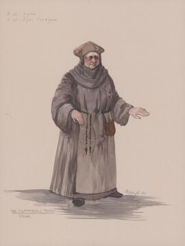 Costume design for the Friar