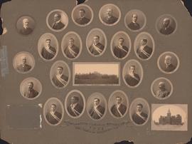 Photographic collage of the Dalhousie University graduating class in medicine of 1908