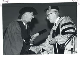Photograph of Dr. Malcolm Birt Dockerty Receving Honorary Doctor of Laws Degree