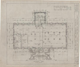 Arts building for Dalhousie University : basement plan
