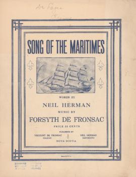 Song of the Maritimes : [sheet music]
