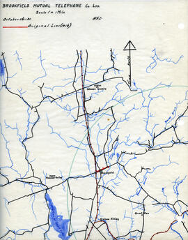Maps of Brookfield Mutual Telephone Company's telephone line