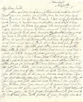 Letter from Weldon Morash to his sister Gertrude dated 30 September 1918