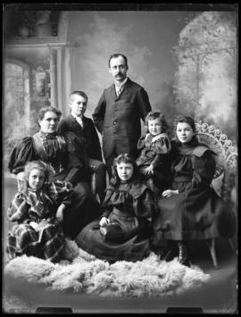 Photograph of John McQueen and his family