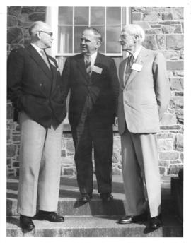 Photograph of G. A. Currie, Sir Edward Appleton, and Lord Adrian